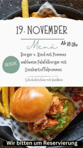 Abendessen 19. November