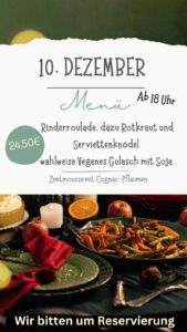 Abendessen 10.12.25