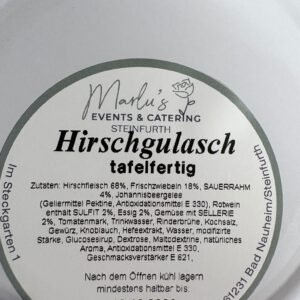 Hirschgulasch